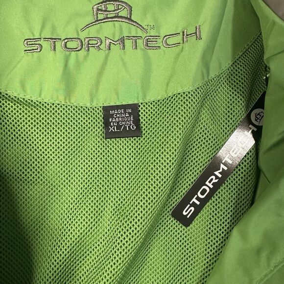 Stormtech Golf Men Performance Shortsleeve Water Resist Wind Resist XL Green NWT - Picture 7 of 16